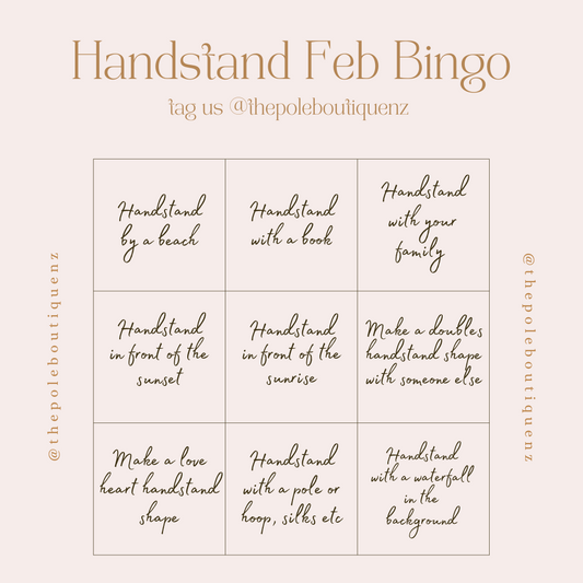 Handstand Feb Bingo Challenge