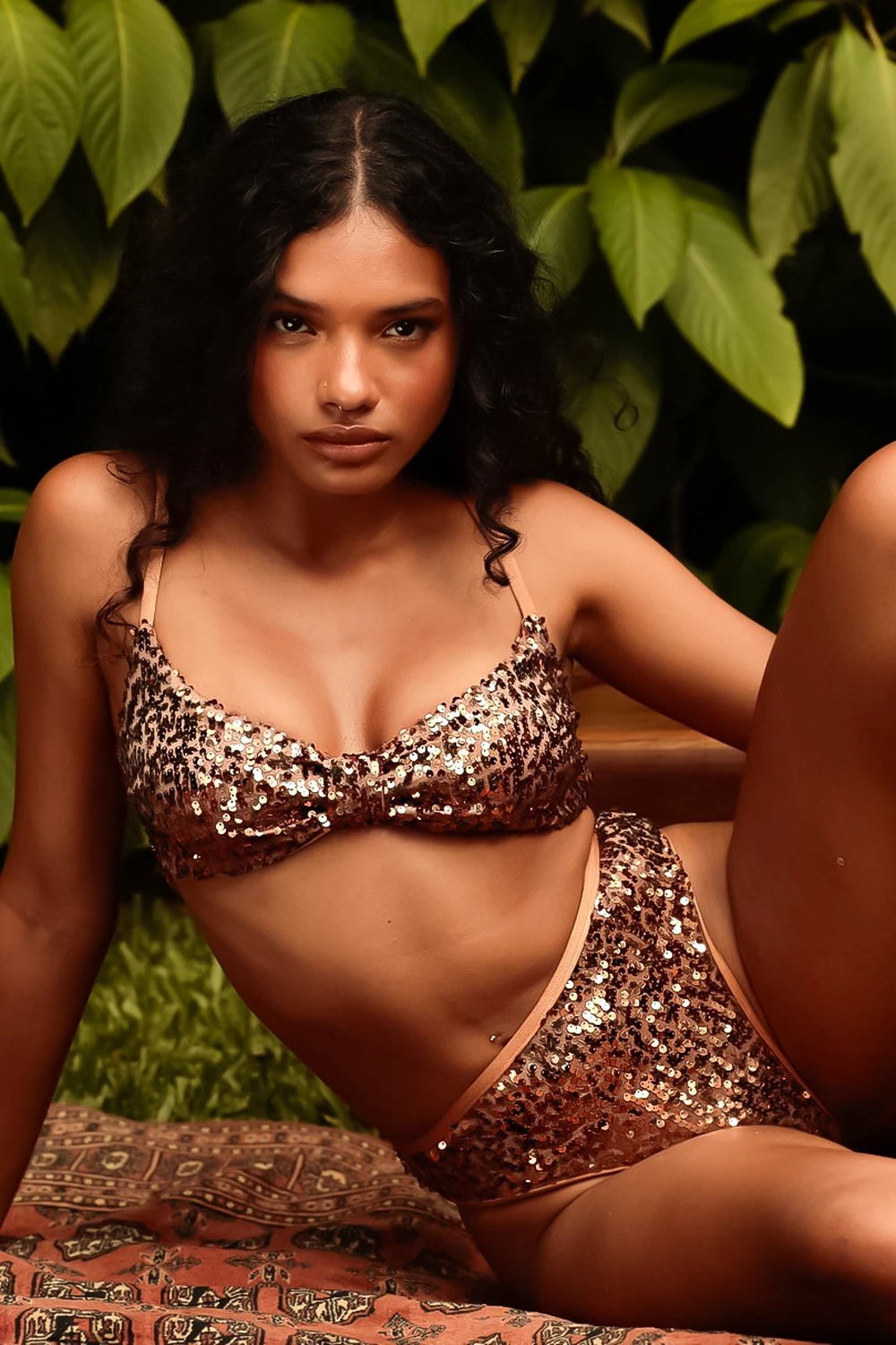 Sequin High Cut - Bronze