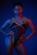 Vertigo Bodysuit - Black/Neon