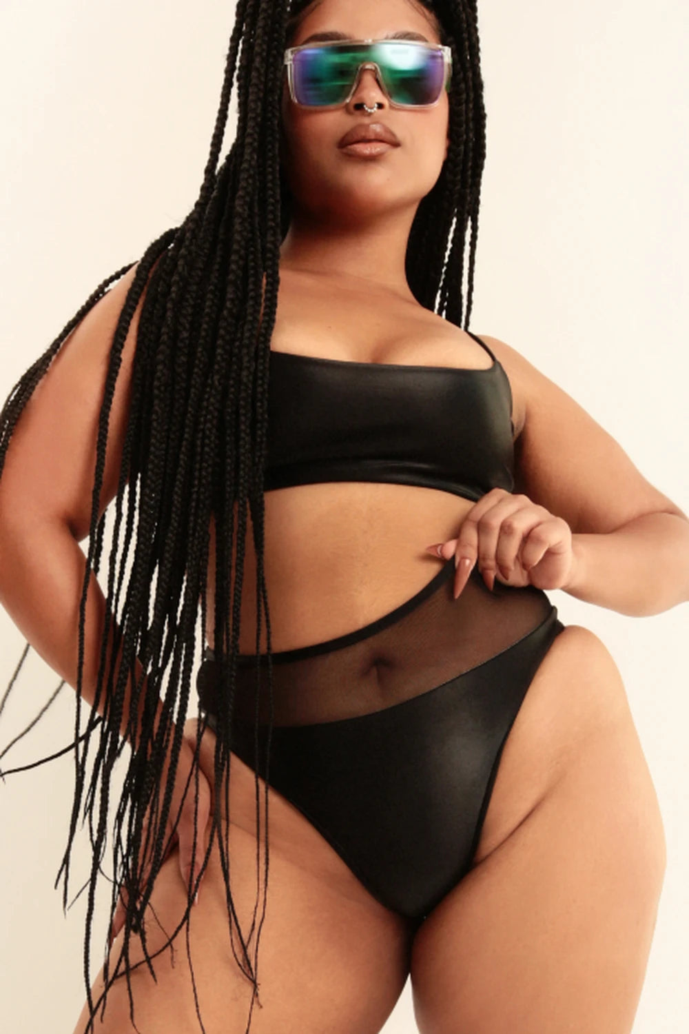 Reversible High Cut - Beige/Black