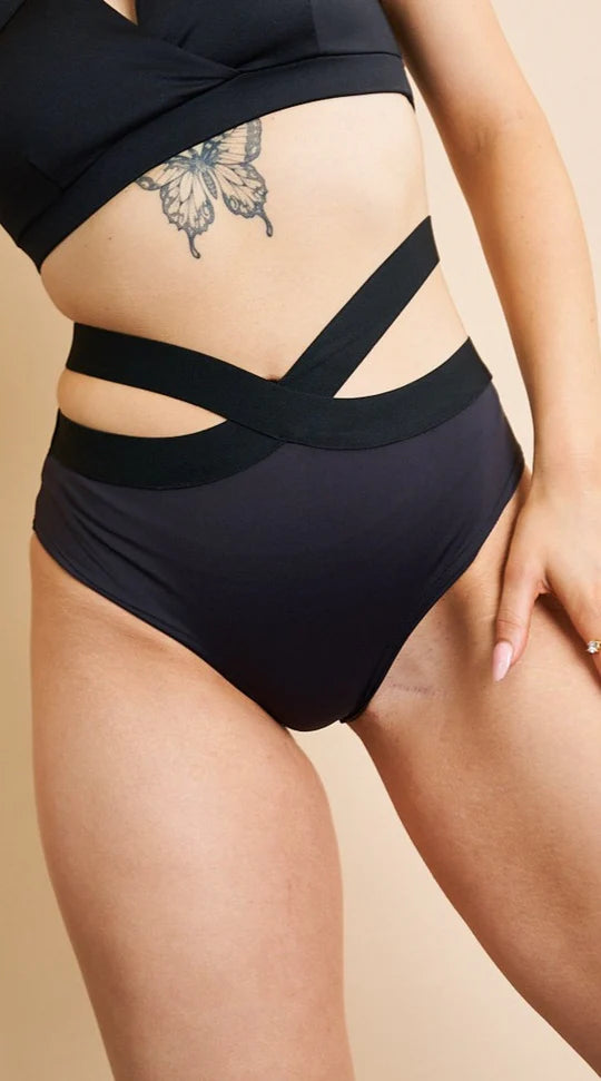 Tara Low Waist - Strappy Scrunch Low Waist Bottoms Recycled