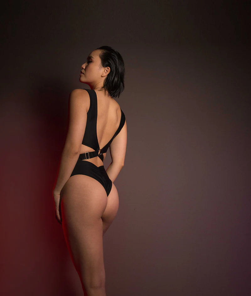Zane Crossover Wrap Bodysuit